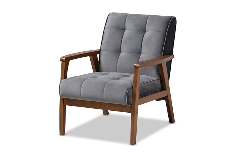 Asta Mid-Century Sofa & Chairs-Sofa Set-Baxton Studio - WI-Wall2Wall Furnishings