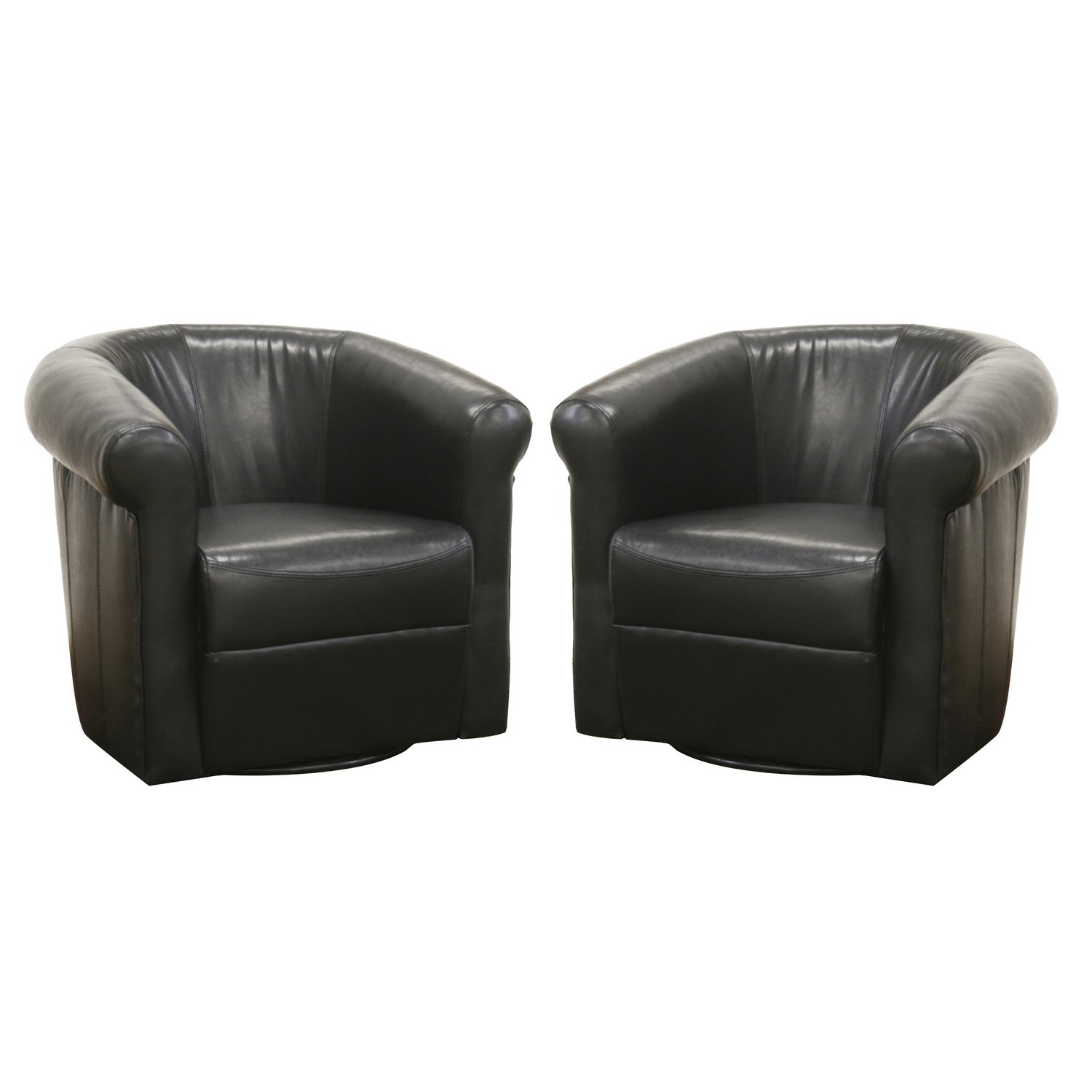 Julian Contemporary Living Room Chair with 360 Degree Swivel-Chair-Baxton Studio - WI-Wall2Wall Furnishings