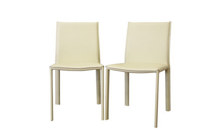 Black Contemporary Dining Chairs Set of 2-Dining Chairs-Baxton Studio - WI-Wall2Wall Furnishings