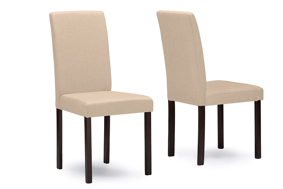 Andrew Contemporary Dining Table & Chairs-Dining Set-Baxton Studio - WI-Wall2Wall Furnishings