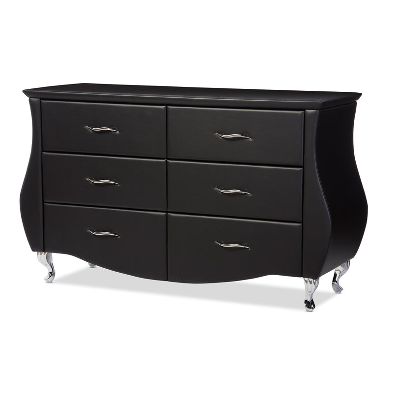 Enzo Contemporary Dresser 6-Drawer-Dresser-Baxton Studio - WI-Wall2Wall Furnishings