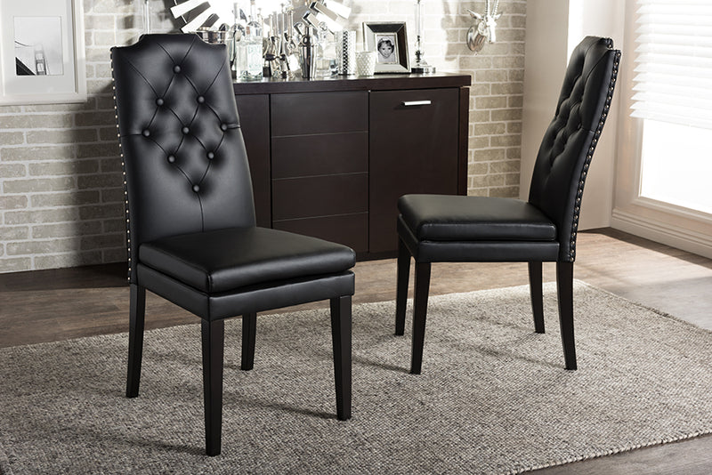 Dylin Contemporary Dining Chairs Set of 2-Dining Chairs-Baxton Studio - WI-Wall2Wall Furnishings