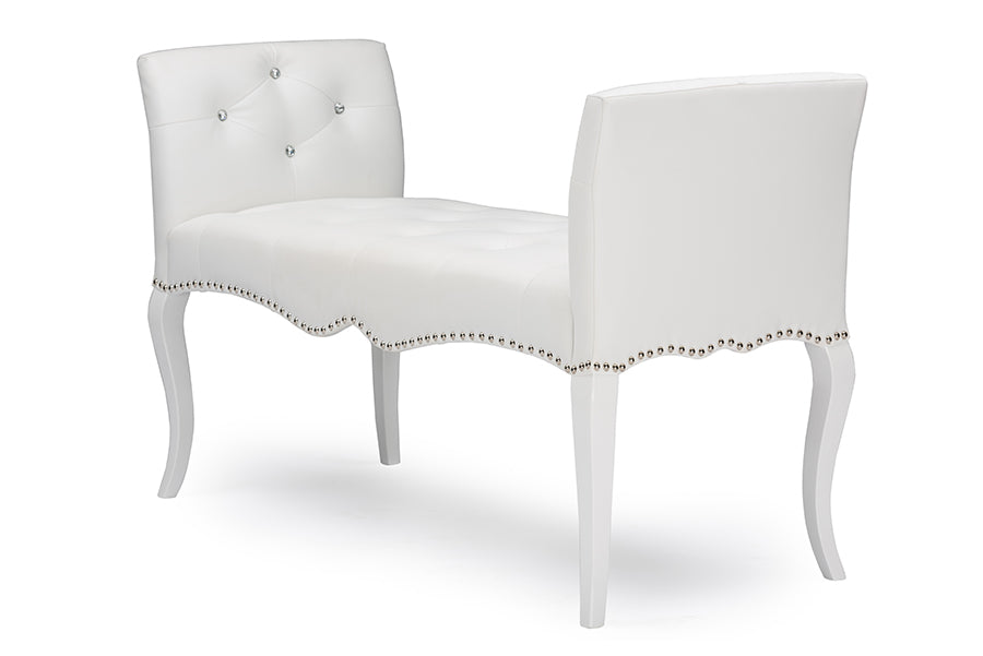 Kristy Contemporary Bench-Bench-Baxton Studio - WI-Wall2Wall Furnishings