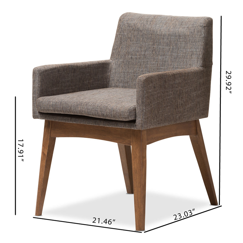 Nexus Mid-Century Living Room Chairs Set of 2-Chairs-Baxton Studio - WI-Wall2Wall Furnishings
