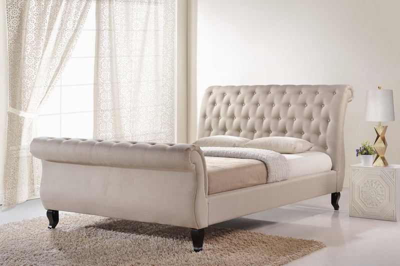 Antoinette Contemporary Bed-Bed-Baxton Studio - WI-Wall2Wall Furnishings