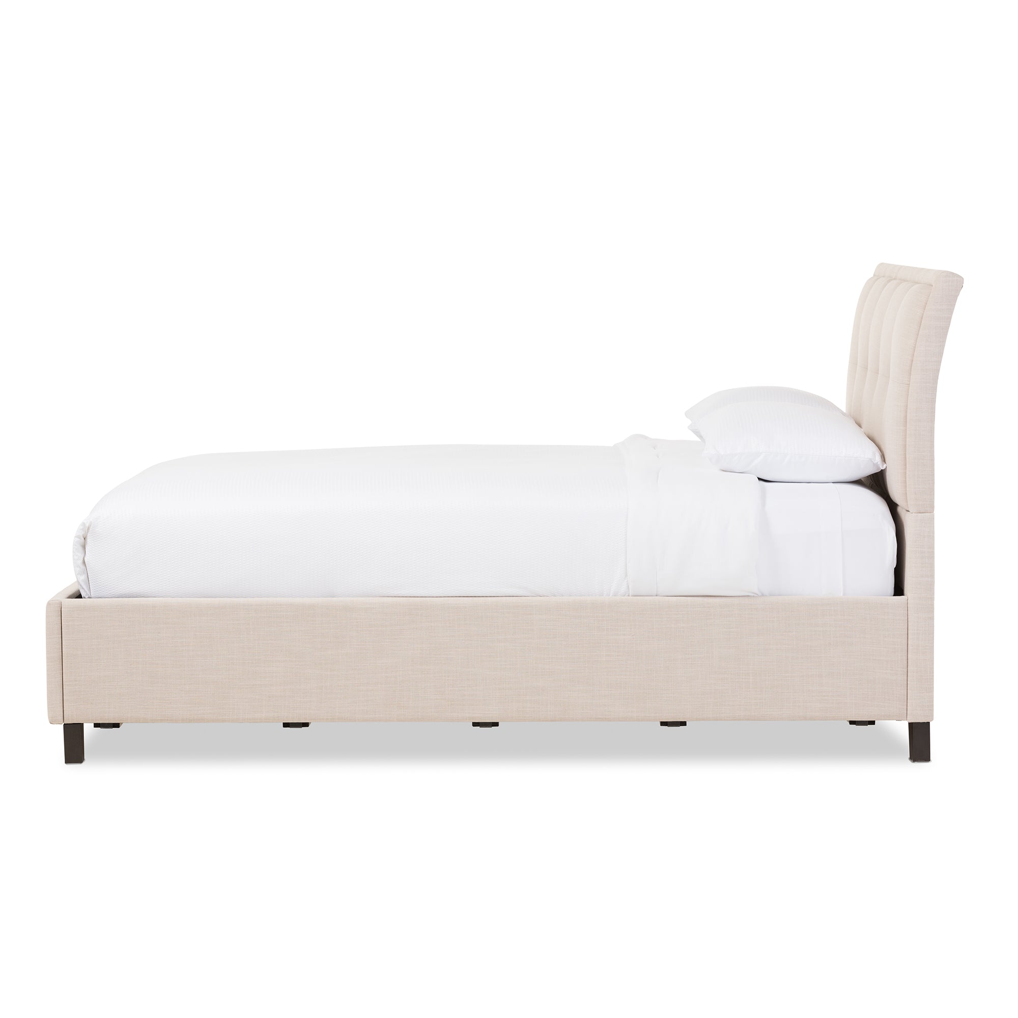 Lea Contemporary Storage Bed Mix-Linen-Storage Bed-Baxton Studio - WI-Wall2Wall Furnishings