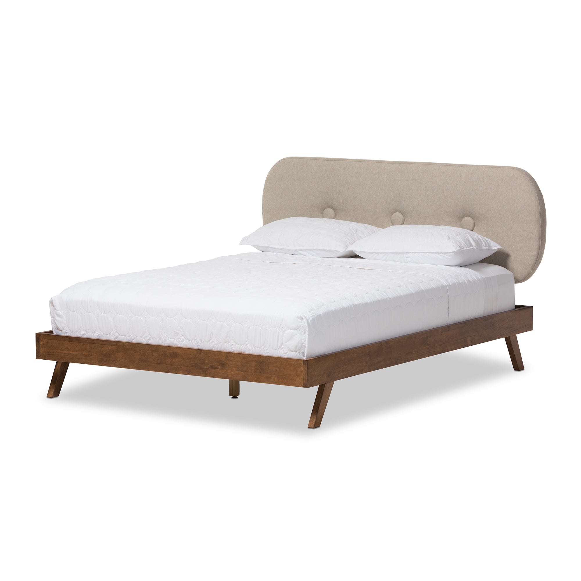 Penelope Mid-Century Bed-Bed-Baxton Studio - WI-Wall2Wall Furnishings