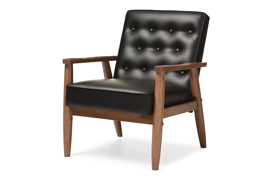 Sorrento Mid-Century Living Room Chair-Chair-Baxton Studio - WI-Wall2Wall Furnishings