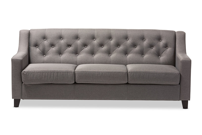 Arcadia Contemporary Sofa Button-Tufted-Sofa-Baxton Studio - WI-Wall2Wall Furnishings