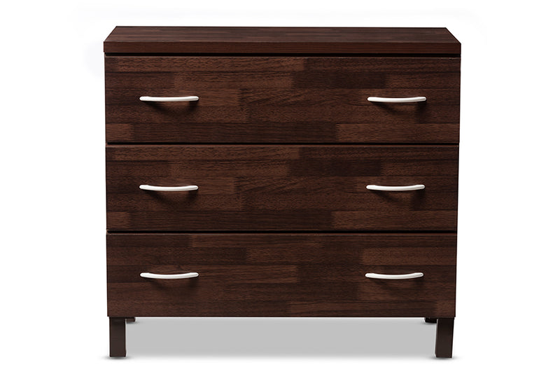 Maison Contemporary Chest 3-Drawer-Chest-Baxton Studio - WI-Wall2Wall Furnishings