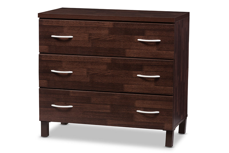 Maison Contemporary Chest 3-Drawer-Chest-Baxton Studio - WI-Wall2Wall Furnishings
