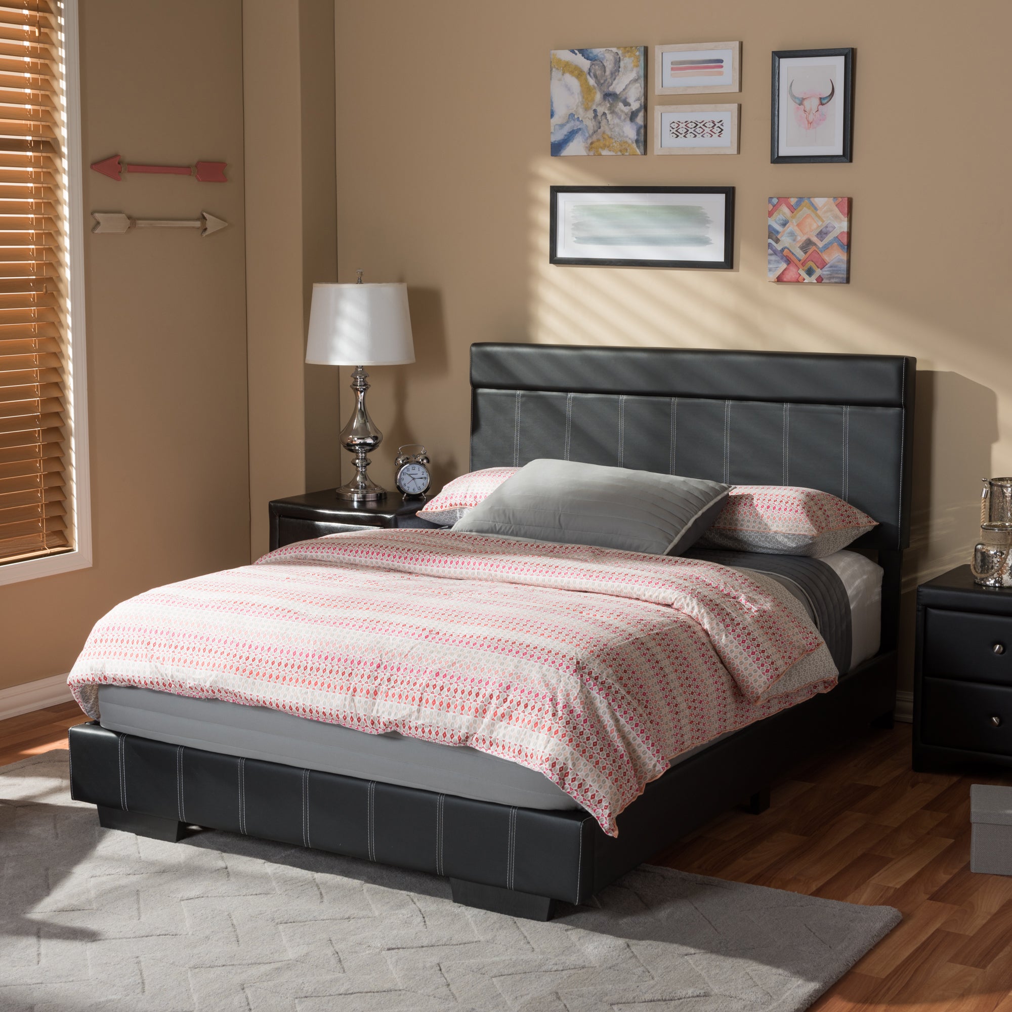 Solo Contemporary Bed-Bed-Baxton Studio - WI-Wall2Wall Furnishings
