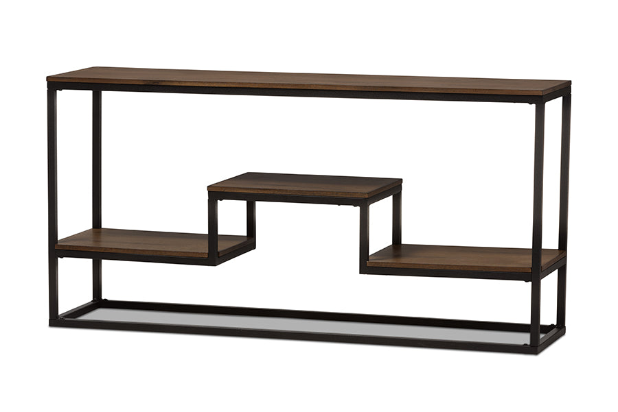 Doreen Industrial Console Table-Console Table-Baxton Studio - WI-Wall2Wall Furnishings