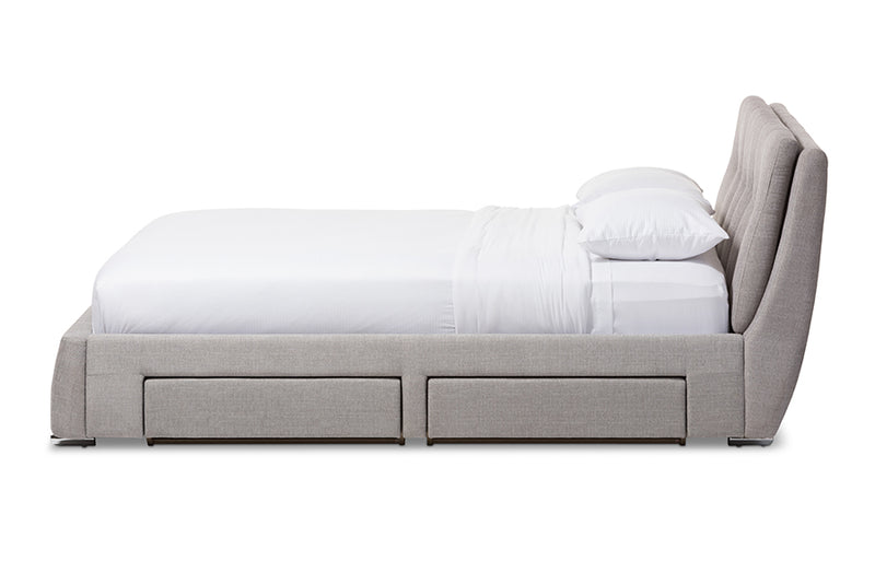 Camile Contemporary Bed 4-Drawer-Bed-Baxton Studio - WI-Wall2Wall Furnishings