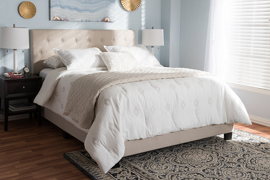Cassandra Contemporary Bed-Bed-Baxton Studio - WI-Wall2Wall Furnishings
