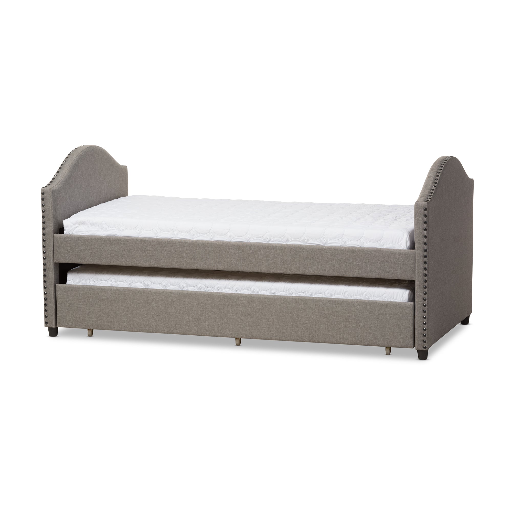 Alessia Contemporary Daybed with Guest Trundle Bed-Daybed-Baxton Studio - WI-Wall2Wall Furnishings
