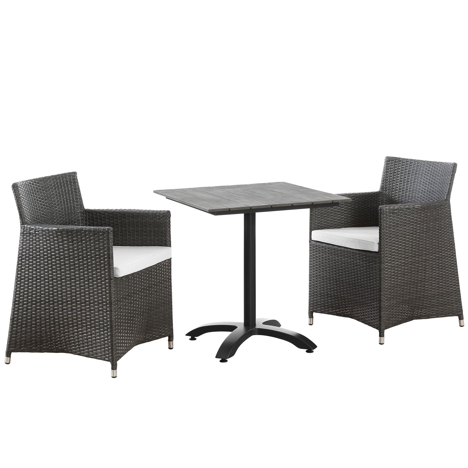 Junction 3 Piece Outdoor Patio Dining Set-Outdoor Dining Set-Modway-Wall2Wall Furnishings
