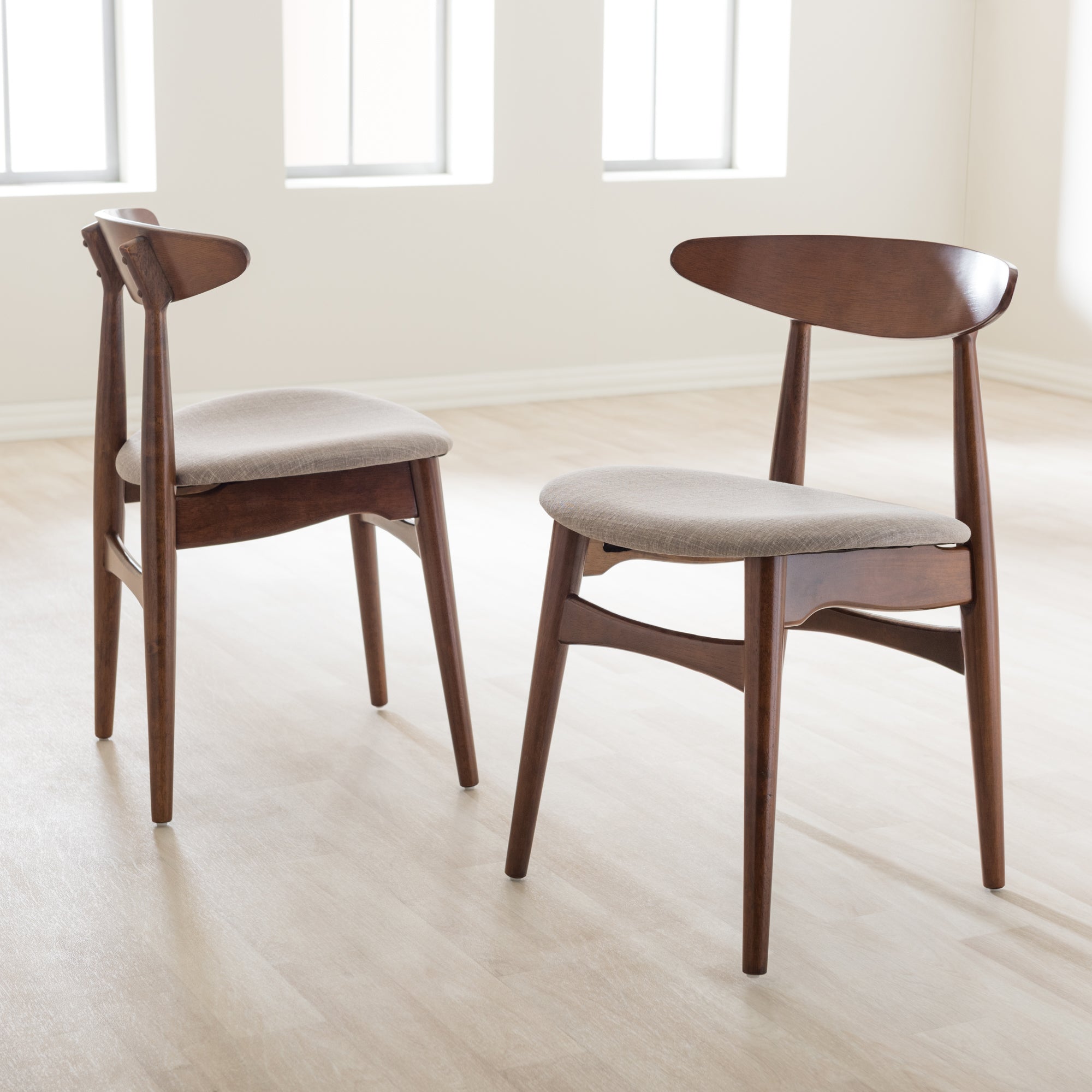 Flora Mid-Century Dining Chairs-Dining Chairs-Baxton Studio - WI-Wall2Wall Furnishings