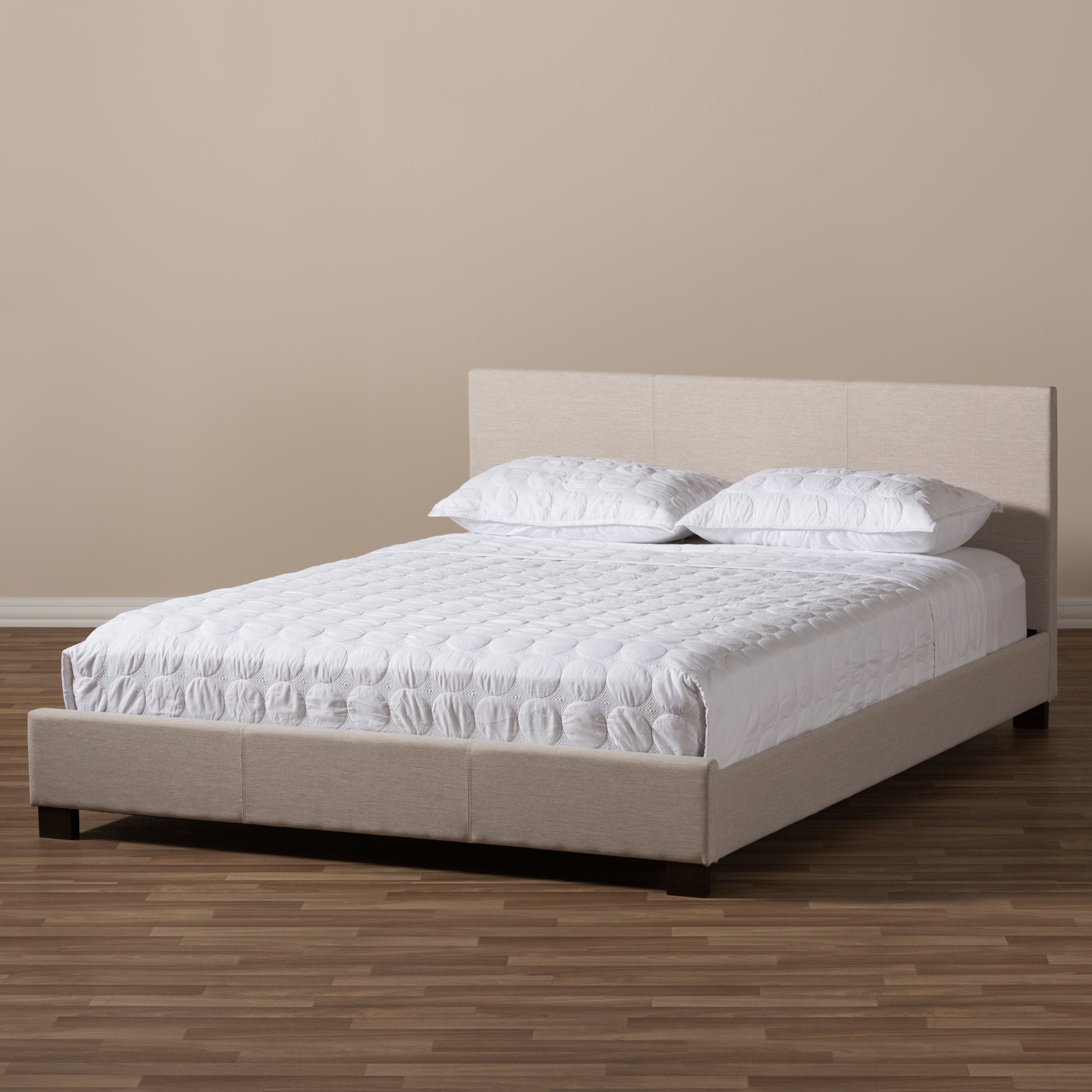 Elizabeth Contemporary Bed Panel-Stitched-Bed-Baxton Studio - WI-Wall2Wall Furnishings