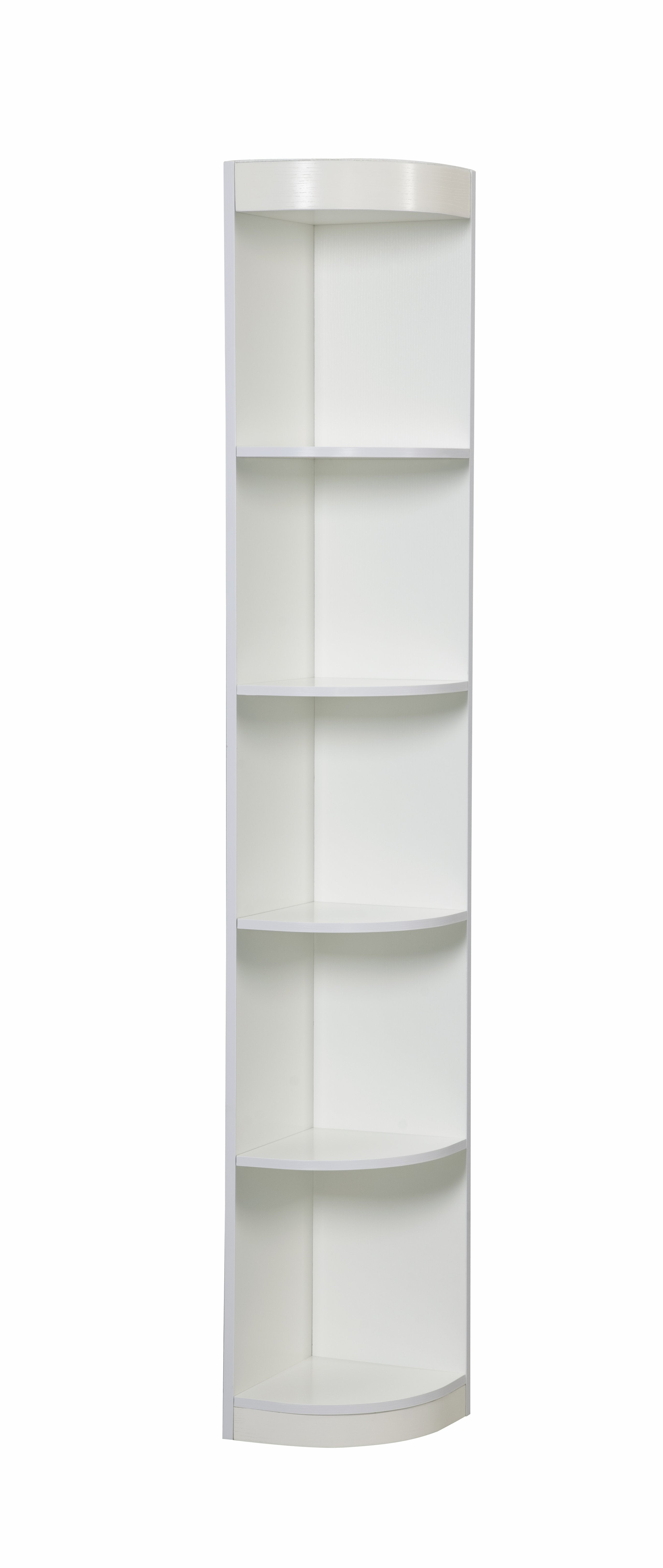 Aguire Contemporary Style Space Saving Corner Display Case-bookcase-Furniture of America-Wall2Wall Furnishings