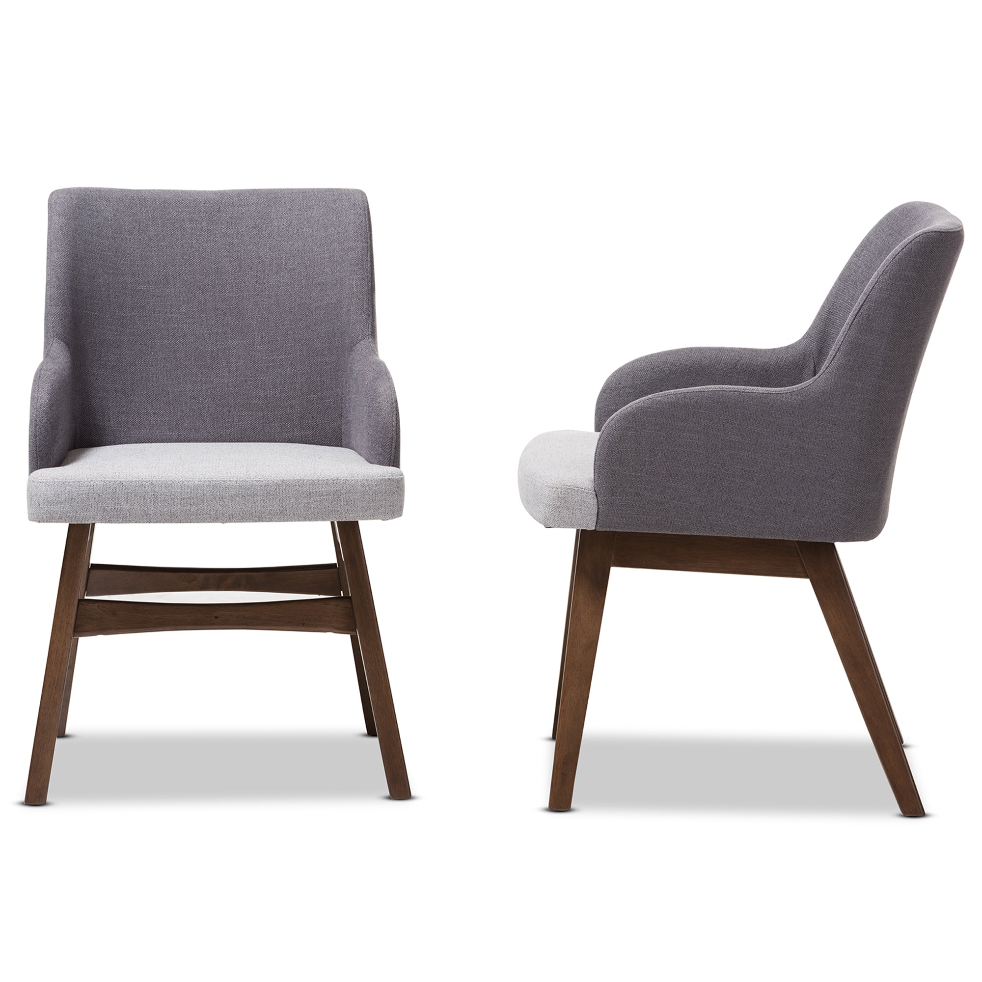 Monte Mid-Century Dining Chairs Set of 2-Dining Chairs-Baxton Studio - WI-Wall2Wall Furnishings