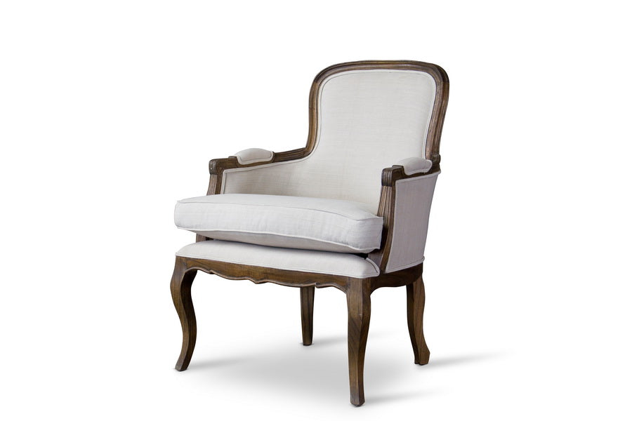 Napoleon Traditional Living Room Chair Chair-Ash-Chair-Baxton Studio - WI-Wall2Wall Furnishings