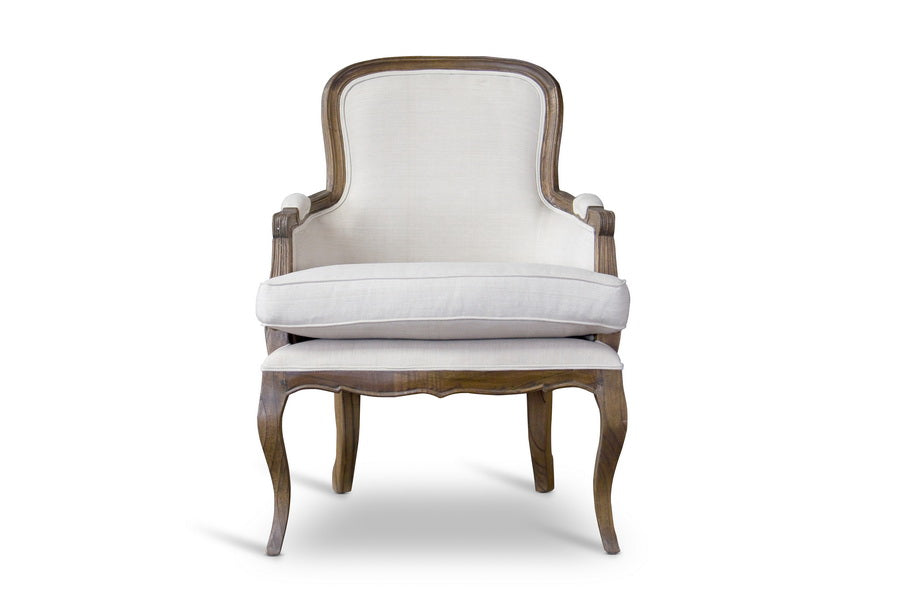 Napoleon Traditional Living Room Chair Chair-Ash-Chair-Baxton Studio - WI-Wall2Wall Furnishings