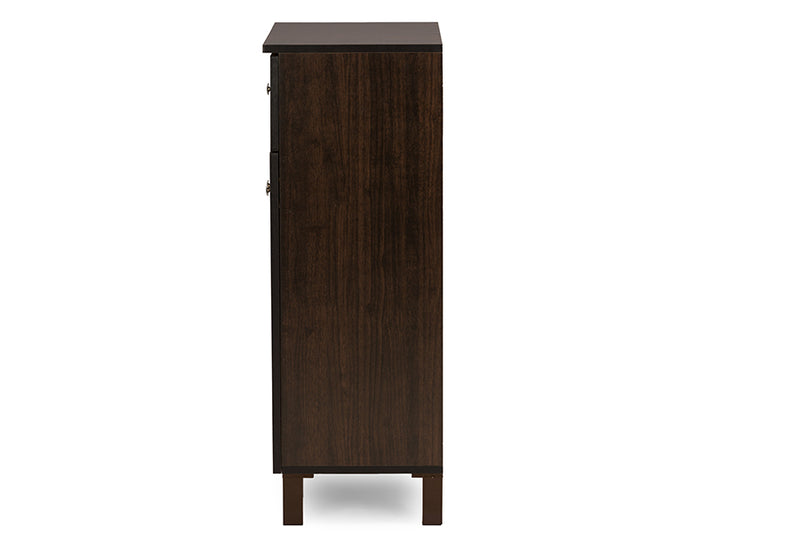 Felda Contemporary Shoe Cabinet with 2 Doors and Drawer-Shoe Cabinet-Baxton Studio - WI-Wall2Wall Furnishings