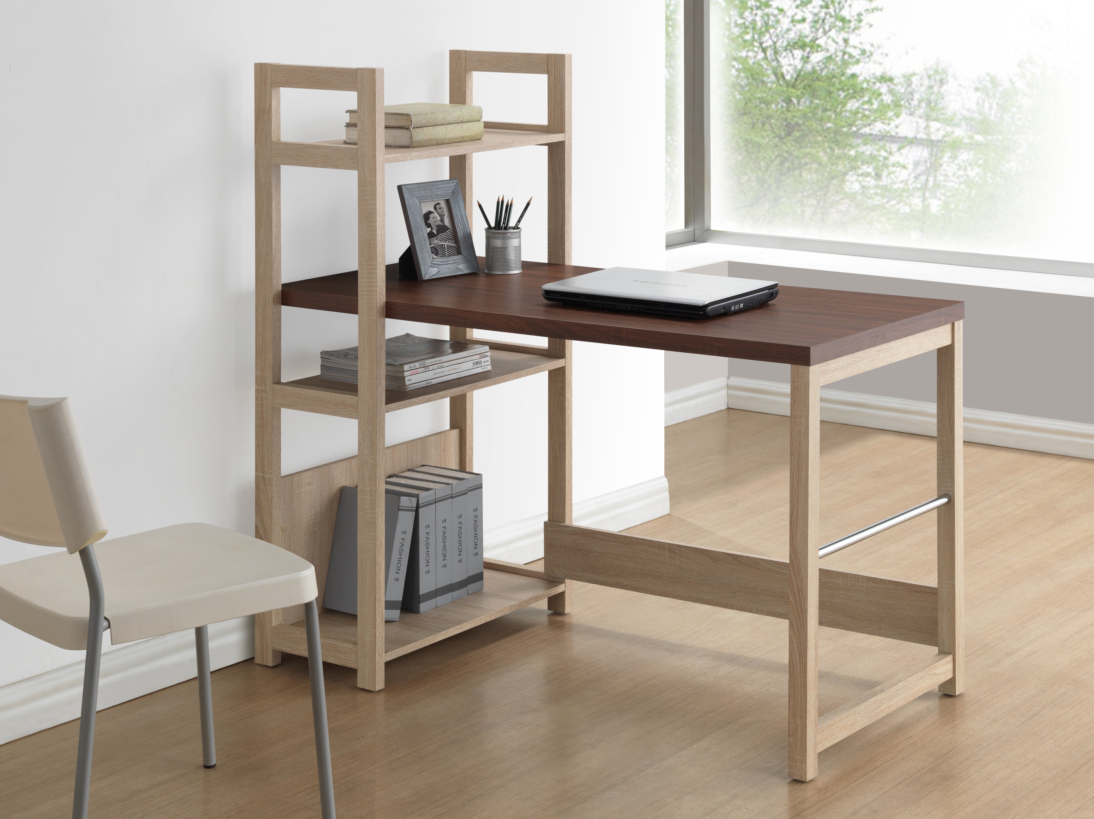 Hypercube Contemporary Desk-Desk-Baxton Studio - WI-Wall2Wall Furnishings