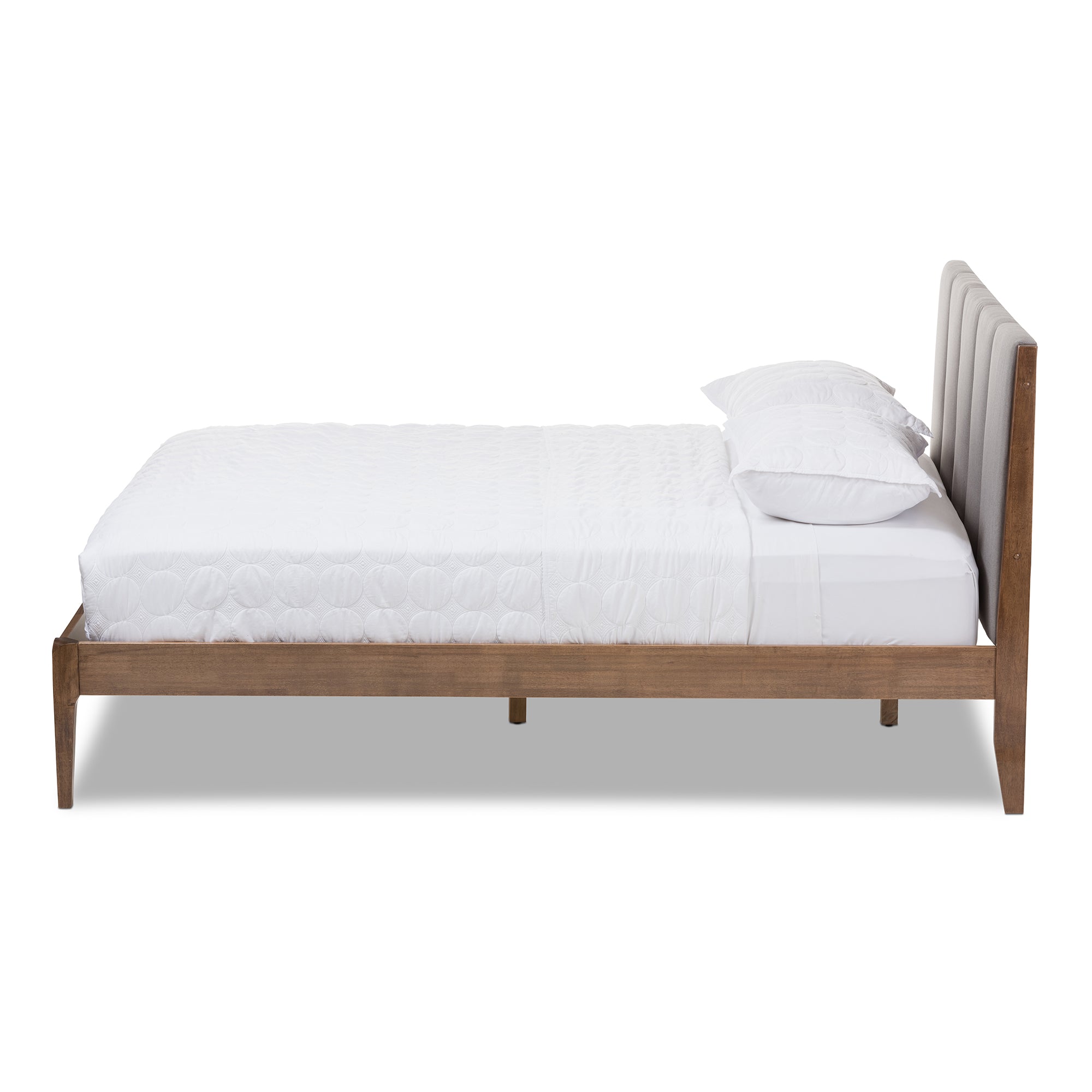 Ember Mid-Century Bed-Bed-Baxton Studio - WI-Wall2Wall Furnishings