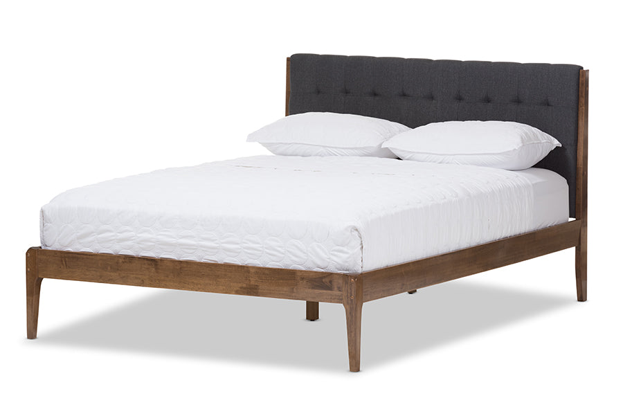 Clifford Mid-Century Bed-Bed-Baxton Studio - WI-Wall2Wall Furnishings