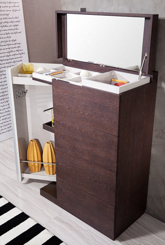 Modrest Gamma Torino - Modern 2-Tone Oak Multi-Chest-Dresser-VIG-Wall2Wall Furnishings