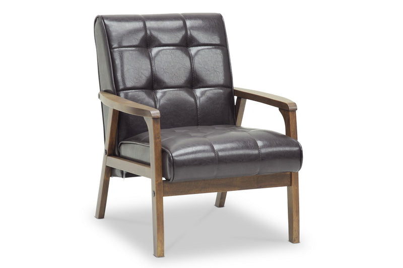 Mid-Century Contemporary Sofa & Loveseat & Accent Chair-Sofa Set-Baxton Studio - WI-Wall2Wall Furnishings