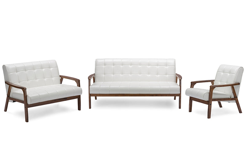 Baxton Contemporary Sofa & Loveseat & Accent Chair-Sofa Set-Baxton Studio - WI-Wall2Wall Furnishings