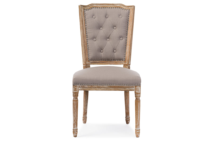 Estelle Chic Dining Chair Button-tufted-Dining Chair-Baxton Studio - WI-Wall2Wall Furnishings