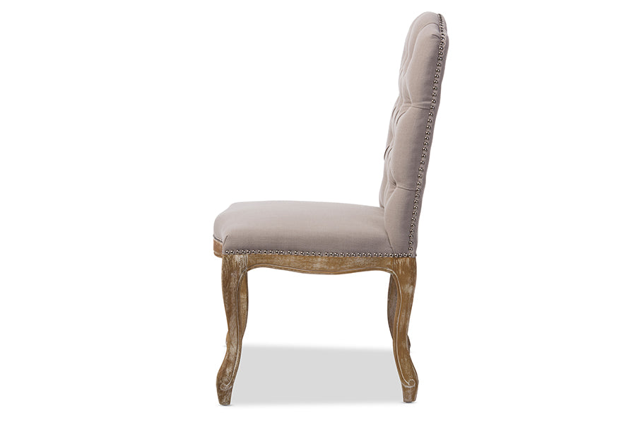 Hudson Chic Dining Chair Button-tufted-Dining Chair-Baxton Studio - WI-Wall2Wall Furnishings