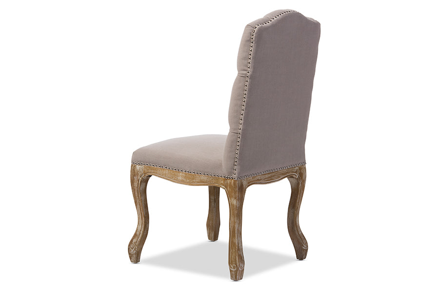 Hudson Chic Dining Chair Button-tufted-Dining Chair-Baxton Studio - WI-Wall2Wall Furnishings