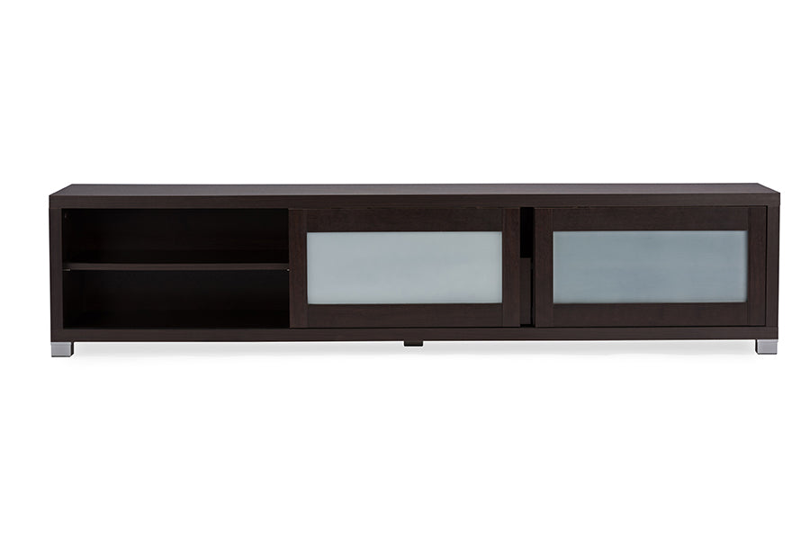 Gerhardine Contemporary TV Stand 70-inch with 2 Sliding Doors and Drawer-TV Stand-Baxton Studio - WI-Wall2Wall Furnishings