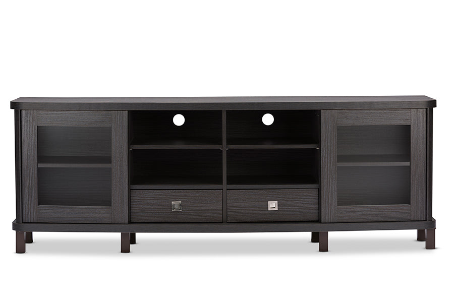 Walda Contemporary TV Stand 70-Inch with 2 Sliding Doors and 2 Drawers-TV Stand-Baxton Studio - WI-Wall2Wall Furnishings