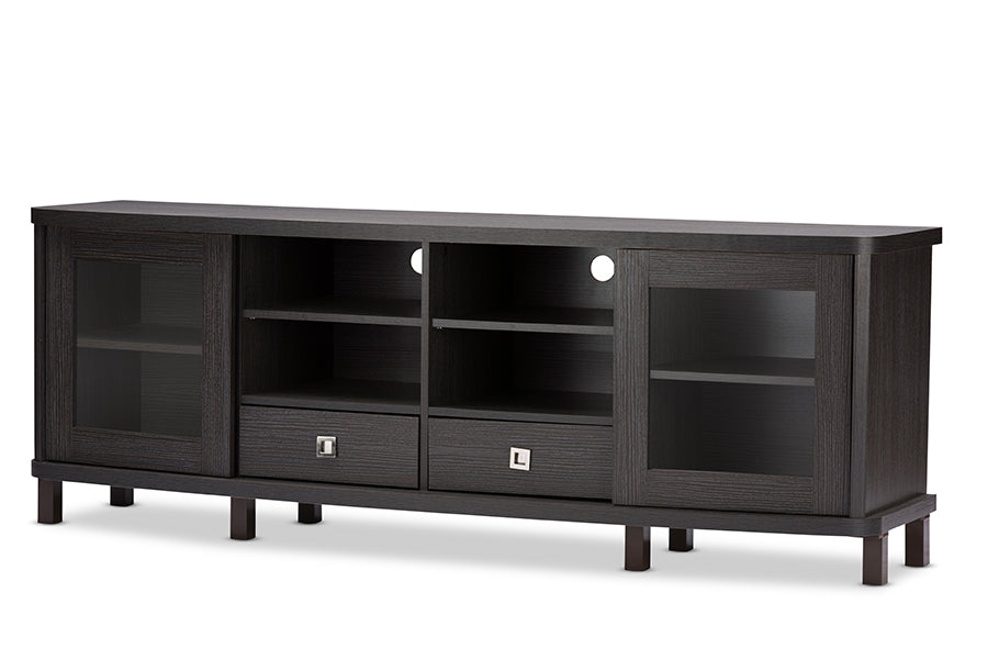 Walda Contemporary TV Stand 70-Inch with 2 Sliding Doors and 2 Drawers-TV Stand-Baxton Studio - WI-Wall2Wall Furnishings