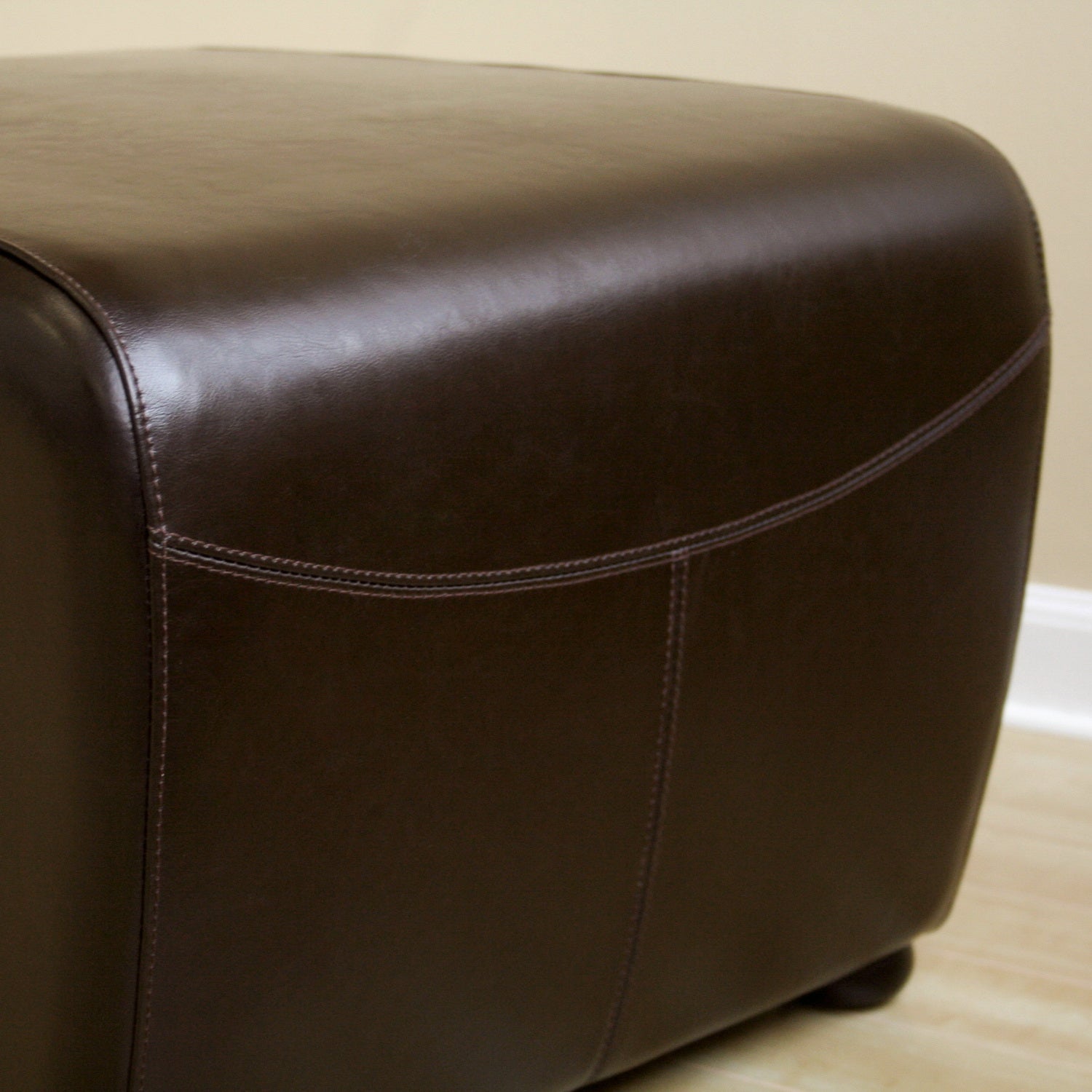 Baxton Studio FauxOttoman with Rounded Sides-Ottoman-Baxton Studio - WI-Wall2Wall Furnishings
