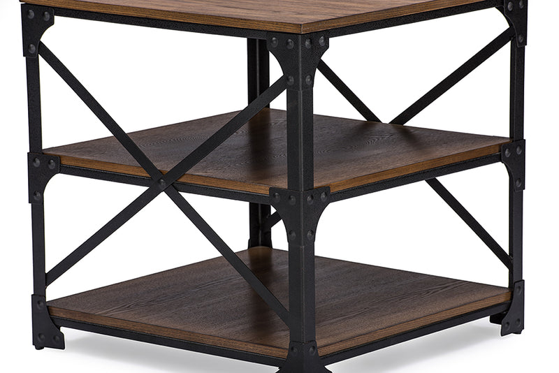 Milo Vintage End Table-End Table-Baxton Studio - WI-Wall2Wall Furnishings
