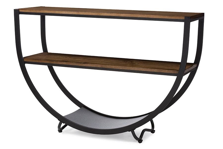 Blakes Rustic Industrial Console Table-Console Table-Baxton Studio - WI-Wall2Wall Furnishings