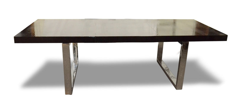 AX Skyline - Modern Crocodile Lacquer Dining Table-Dining Table-VIG-Wall2Wall Furnishings