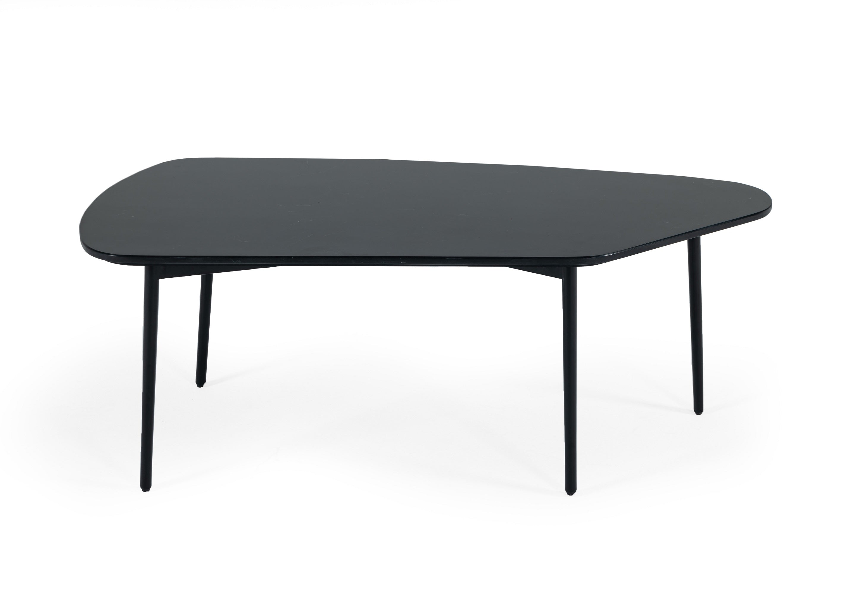 Modrest Andros - Black Marble + Black Metal Coffee Table-Coffee Table-VIG-Wall2Wall Furnishings