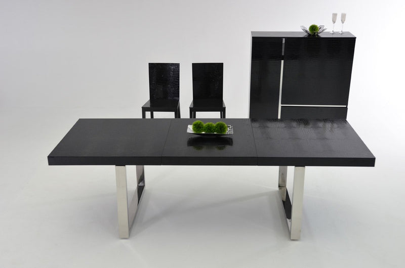 AX Skyline - Modern Crocodile Lacquer Dining Table-Dining Table-VIG-Wall2Wall Furnishings