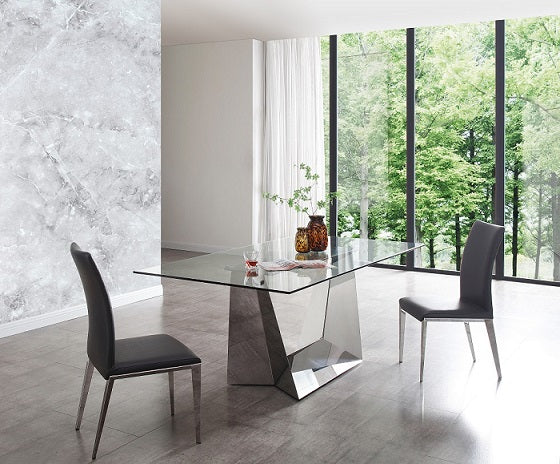 Modrest Taryn - Modern Dark Grey Dining Chair (Set of 2)-Dining Chair-VIG-Wall2Wall Furnishings