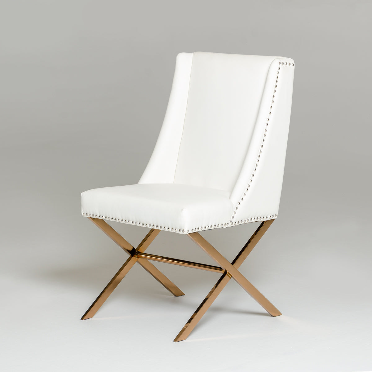 Modrest Alexia Modern Rosegold Dining Chair-Dining Chair-VIG-Wall2Wall Furnishings