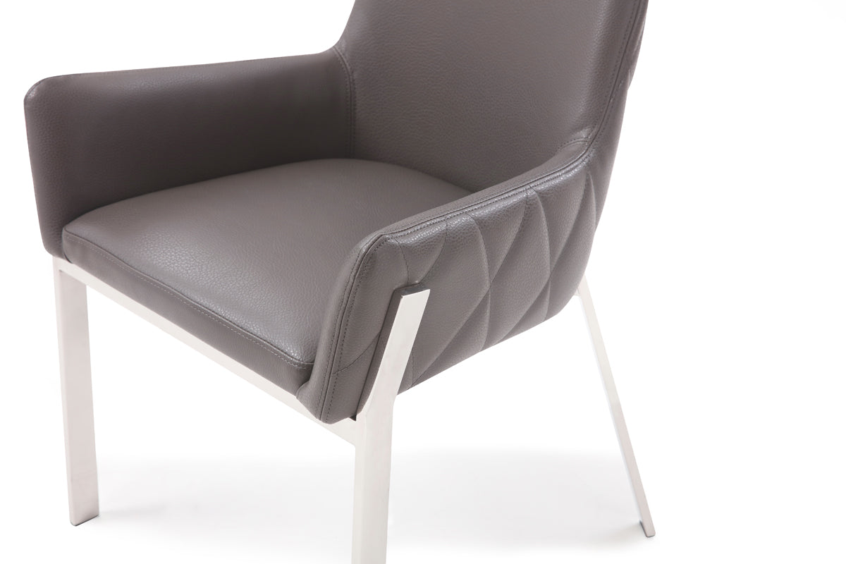 Modrest Robin Modern Bonded Leather Dining Chair-Dining Chair-VIG-Wall2Wall Furnishings