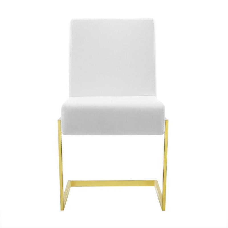 Modrest Batavia - Modern White Dining Chair (Set of 2) - PU Eco Leather-Dining Chair-VIG-Wall2Wall Furnishings